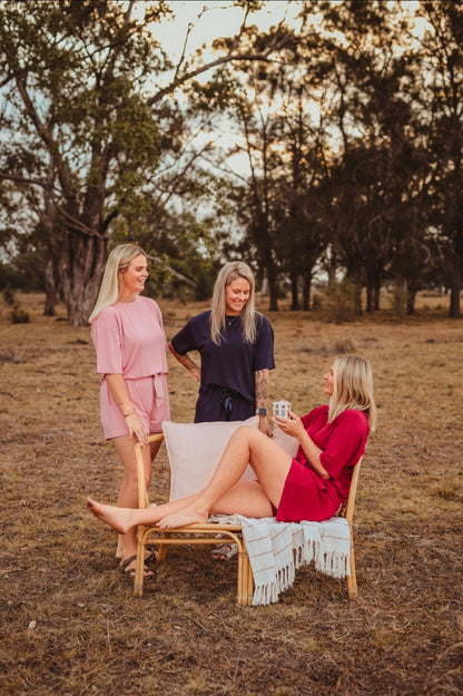 GEN I - Lazee Luxe Bottom - Women's Pyjama Shorts in Wine